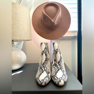 Steve Madden Snakeskin Booties